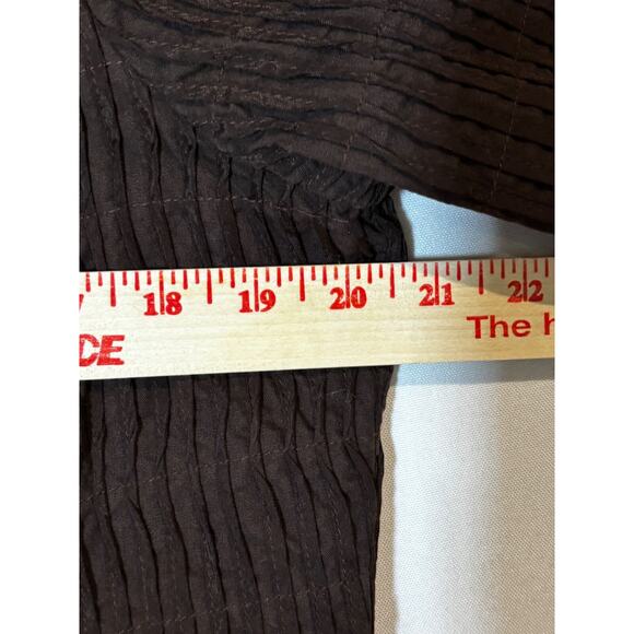 Chicos sz 2 Jacket‎ Blazer Women's Large Brown LIned African beaded Southwestern - Picture 5 of 9